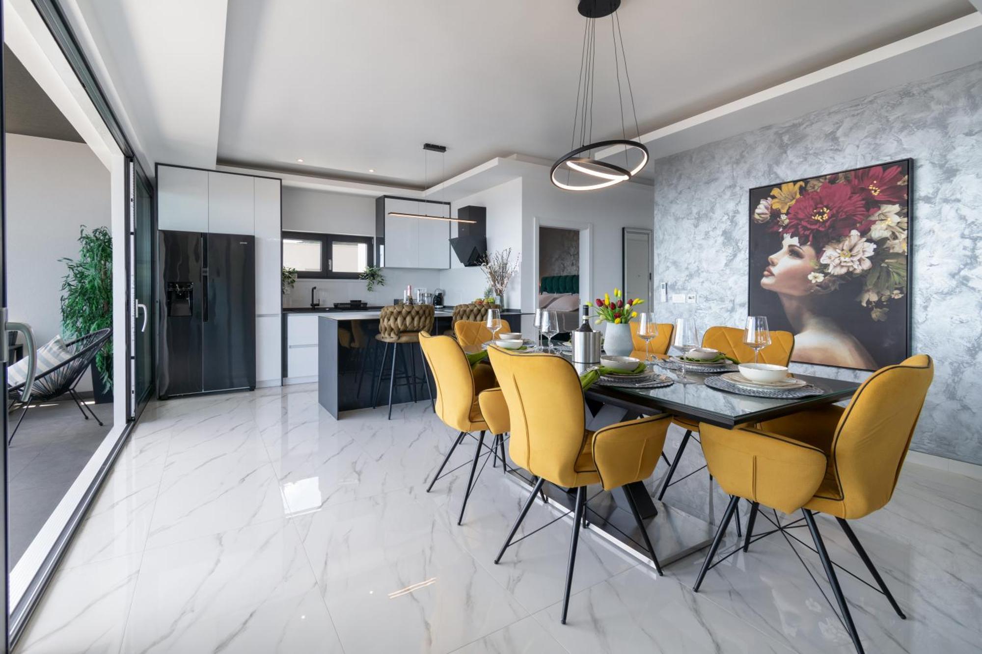 Ferienwohnung Lux Penthouse Panoramic View With Jacuzzi Makarska Exterior foto