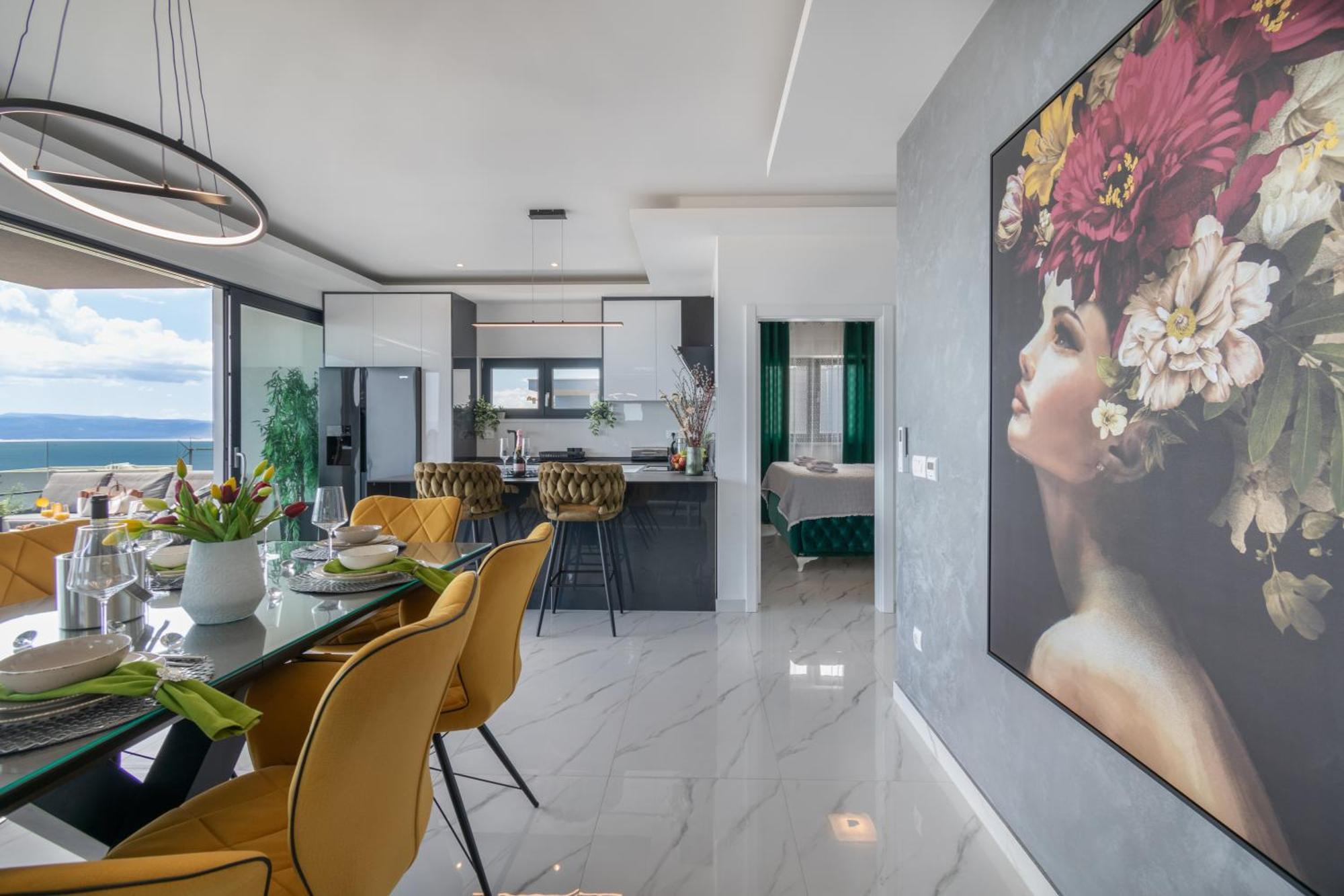 Ferienwohnung Lux Penthouse Panoramic View With Jacuzzi Makarska Exterior foto